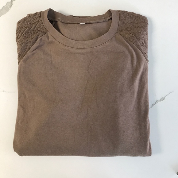Women’s Top US L Long Sleeve Mocha Brown NWOT - Picture 7 of 7